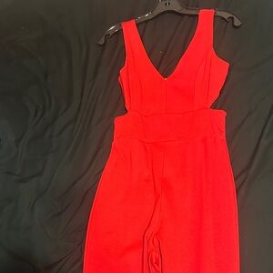 Elegant Red Sleeveless Dress